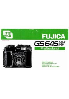 Fujifilm GS 645 W manual. Camera Instructions.